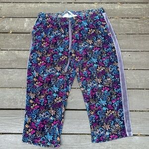 Anthropologie Daily Practice floral crop pants size 2X
